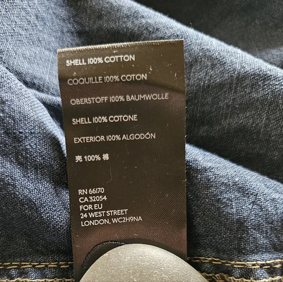 Free People Dylan Babydoll Shacket LS High Low Hem Front Pearl Snaps Blue Sm NWT - Picture 11 of 14